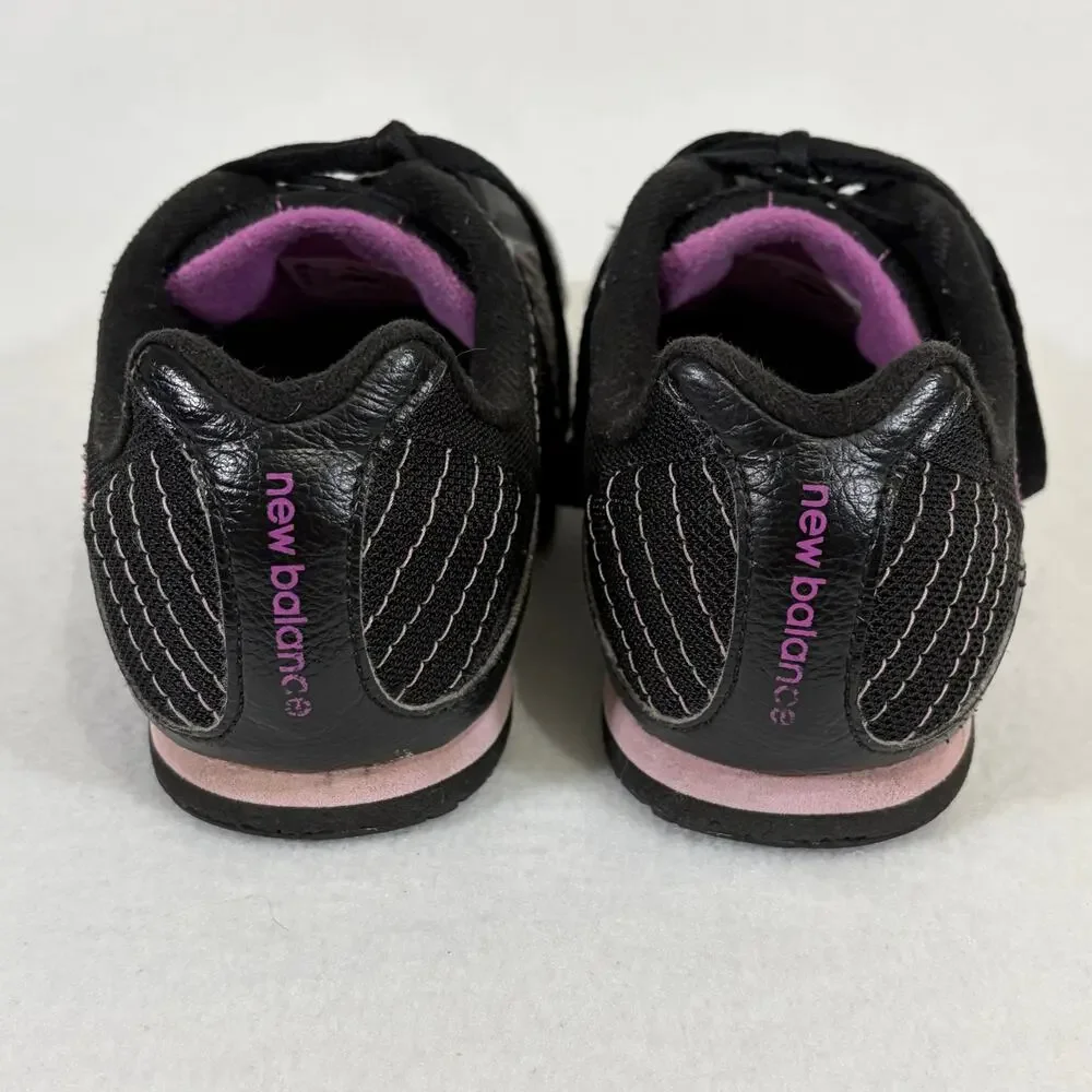 New Balance 442 Running Shoes Womens 8 Black Purple Sneakers Trainers WL442GGP